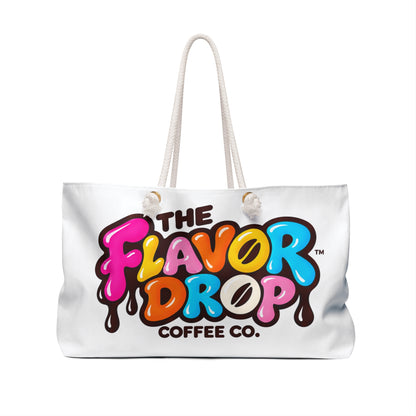 Weekender Bag — The Flavor Drop Coffee Co. Logo Canvas Tote