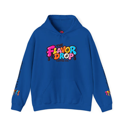Flavor Drop Coffee Hoodie — “Stay Bold Sip Better” Graphic Pullover