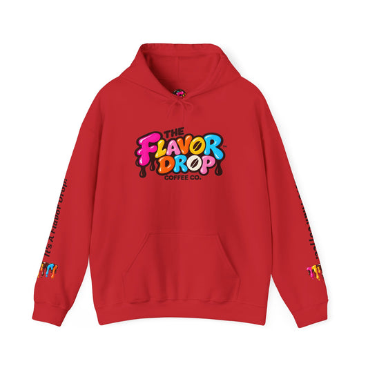 Flavor Drop Coffee Hoodie — “Stay Bold Sip Better” Graphic Pullover