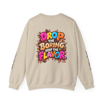 The Flavor Drop Logo Sweatshirt | Colorful Candy Typography