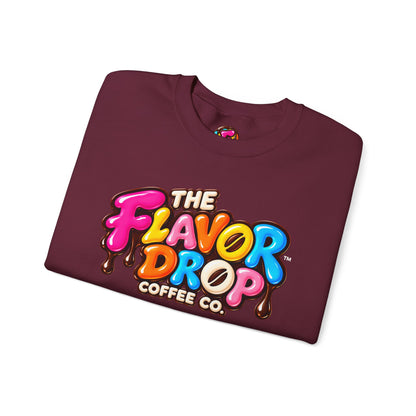 Flavor Drop Crewneck Sweatshirt — "Drop the Boring, Keep the Flavor" Coffee Co.