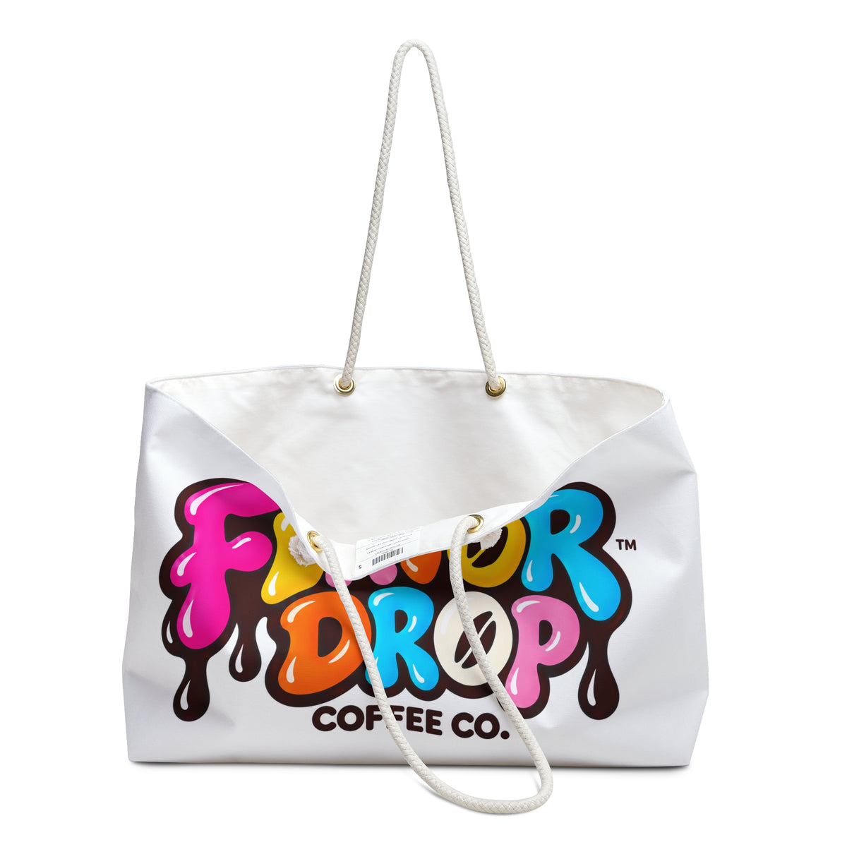 Weekender Bag — The Flavor Drop Coffee Co. Logo Canvas Tote