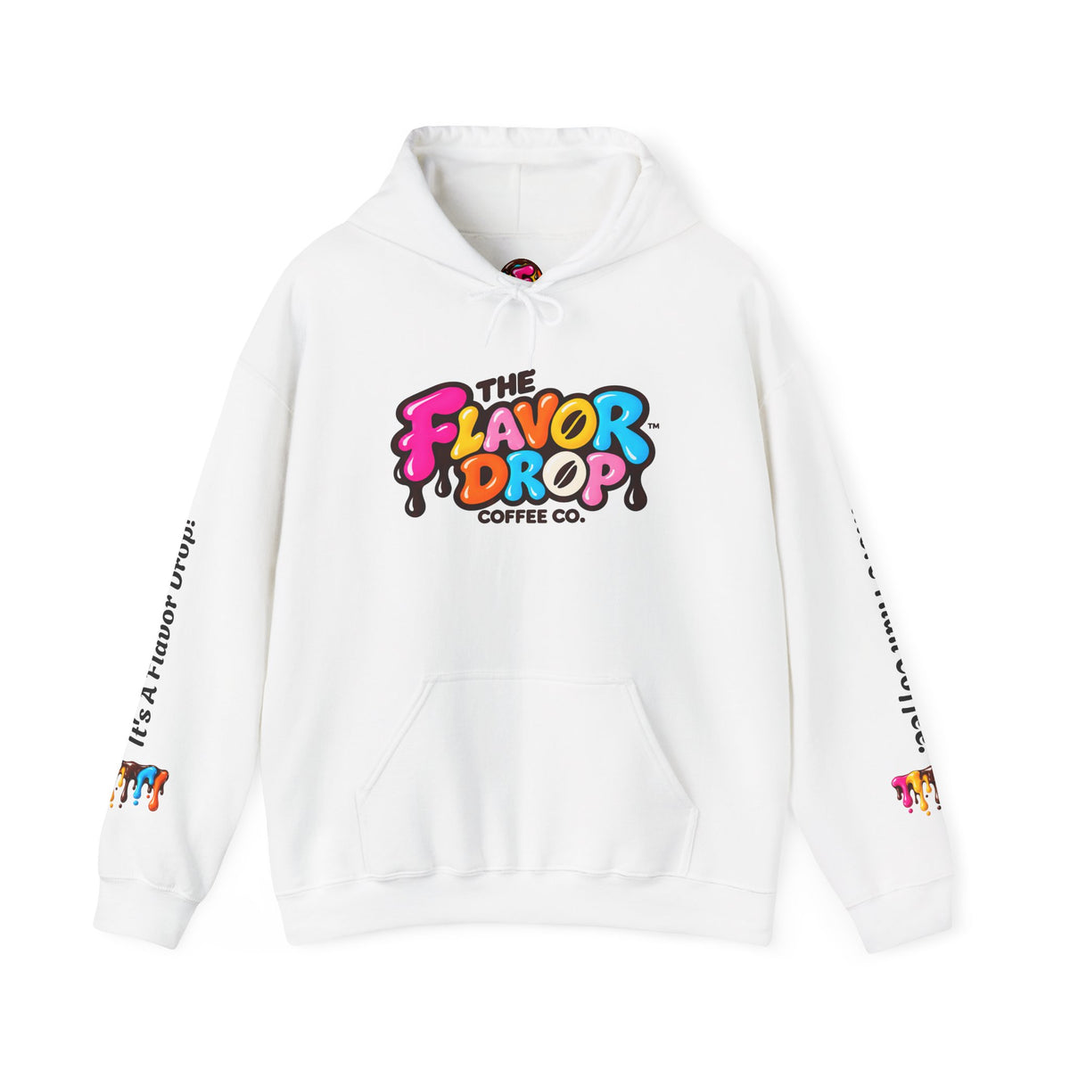 Flavor Drop Coffee Hoodie — “Stay Bold Sip Better” Graphic Pullover