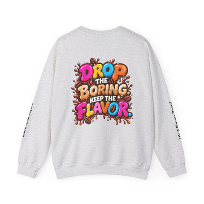 The Flavor Drop Logo Sweatshirt | Colorful Candy Typography
