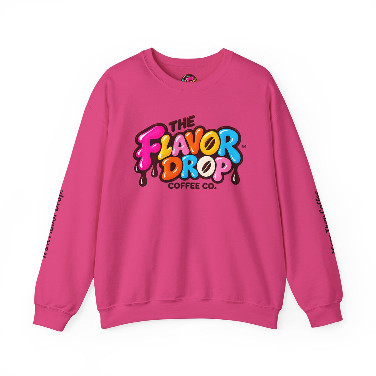 The Flavor Drop Logo Sweatshirt | Colorful Candy Typography