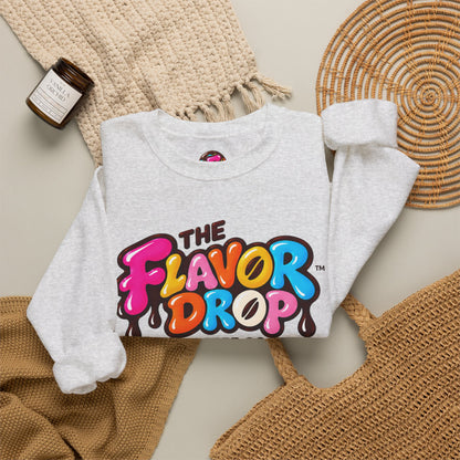 The Flavor Drop Logo Sweatshirt | Colorful Candy Typography