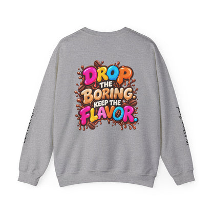 The Flavor Drop Logo Sweatshirt | Colorful Candy Typography