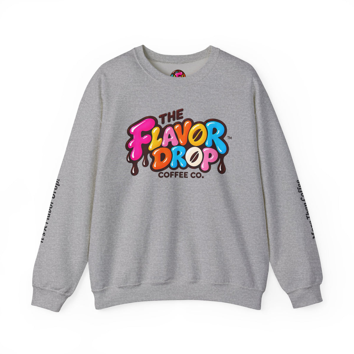 The Flavor Drop Logo Sweatshirt | Colorful Candy Typography
